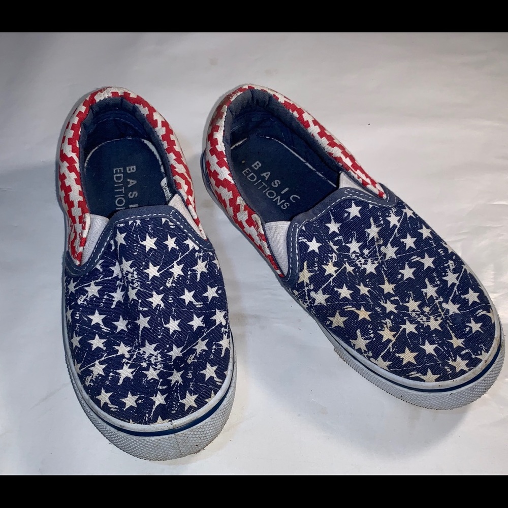 Boys Stars and Stripes Loafers • Size 13M
